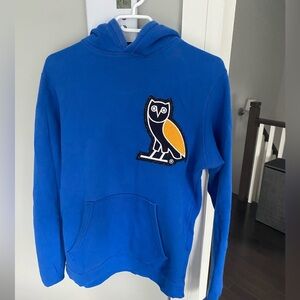 OVO Blue Hoodie with Gold Owl Emblem